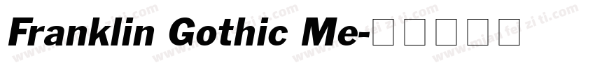Franklin Gothic Me字体转换